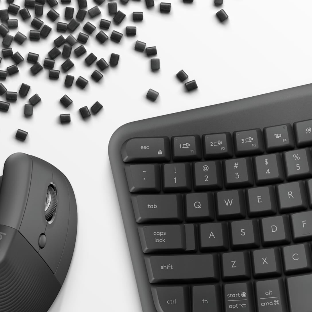 Logitech Wave Keys And Lift Combo – Tastatur-Maus-Set – Bluetooth & 2,4 GHz (USB-A) – QWERTZ (DE) – Graphit