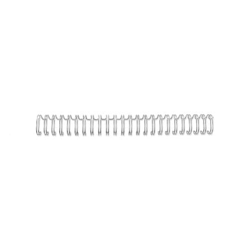 GBC Drahtbinderücken – A5 – 24 Ringe – Ø 8 mm – bis 70 Blatt, silber – 100 Stk.