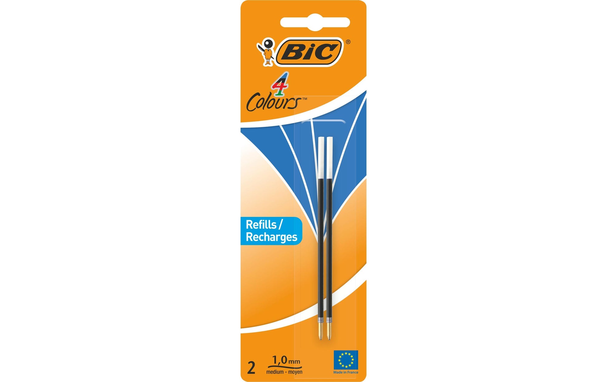 BIC Kugelschreibermine – Blau, 0,4 mm, 2er-Pack