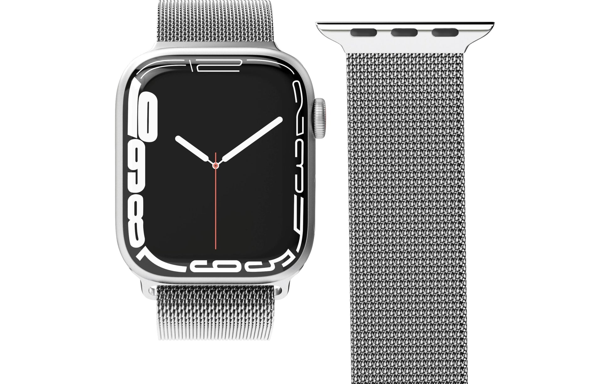 Vonmählen Milanese Loop, Silber, 40–42 mm, für Apple Watch 38 mm, 40 mm, 41 mm