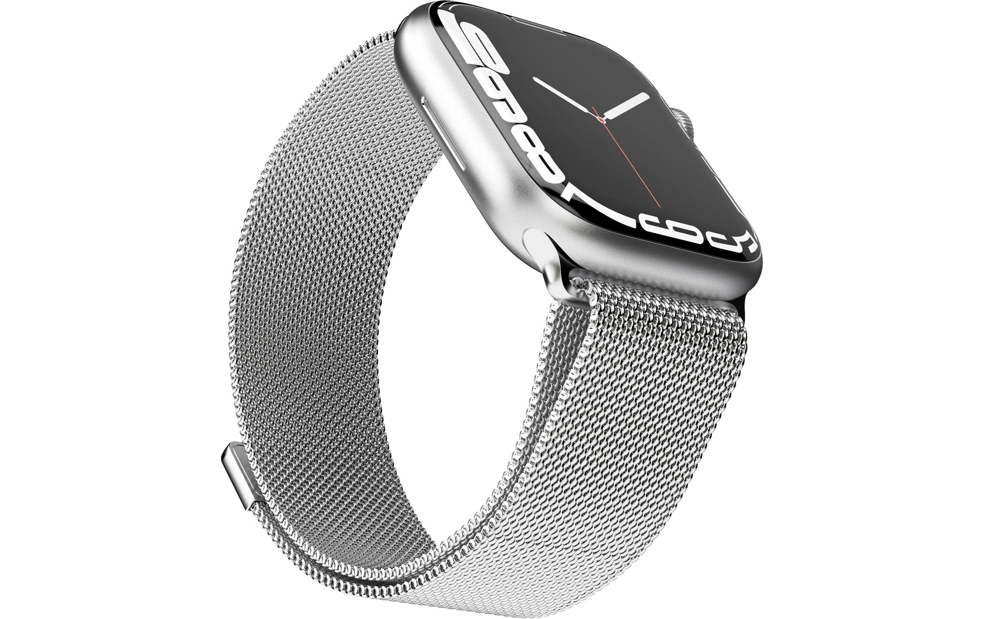 Vonmählen Milanese Loop 2 – Armband – für Apple Watch 44/45/49 mm, Silber, Edelstahl