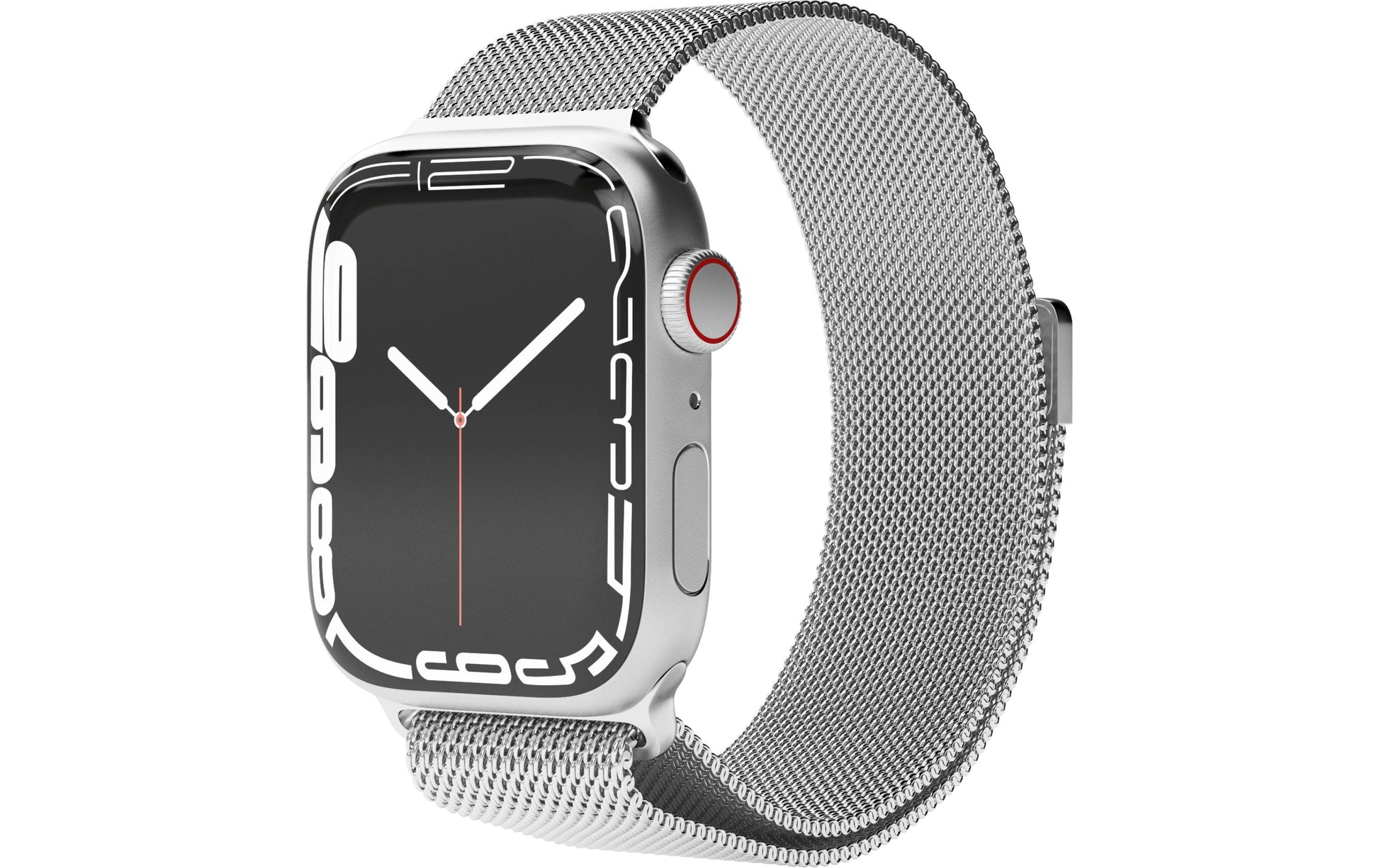 Vonmählen Milanese Loop 2 – Armband – für Apple Watch 44/45/49 mm, Silber, Edelstahl