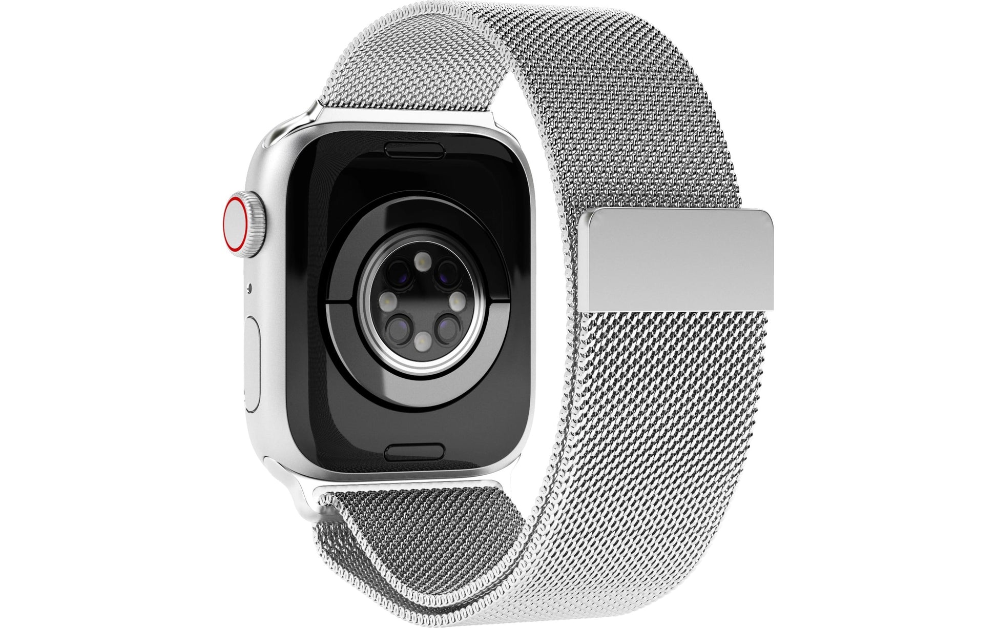 Vonmählen Milanese Loop 2 – Armband – für Apple Watch 44/45/49 mm, Silber, Edelstahl