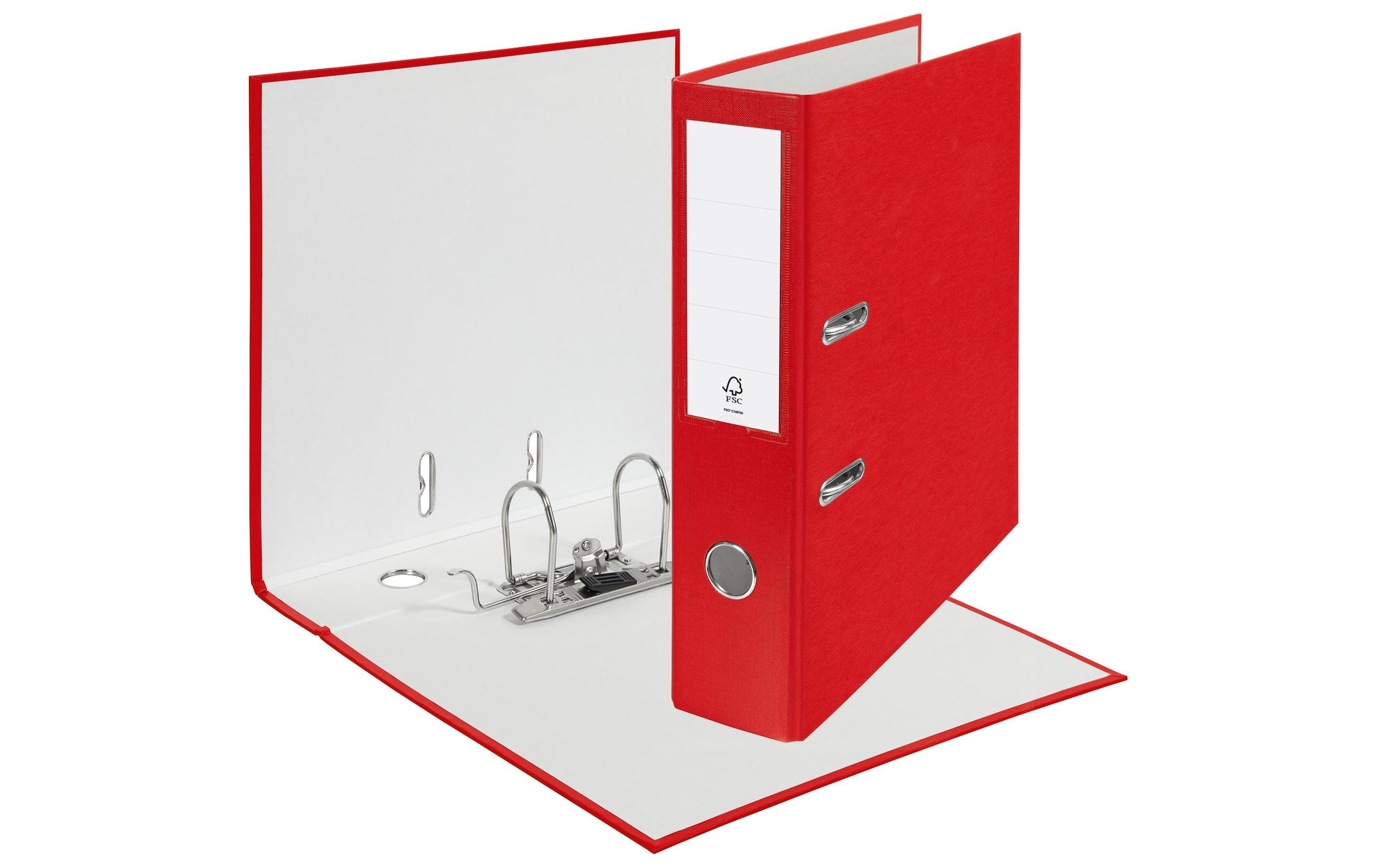 Esselte Swiss Edition ECO Ringbuch – 2-Ring – für A4 – Rückenbreite 7,5 cm – Rot