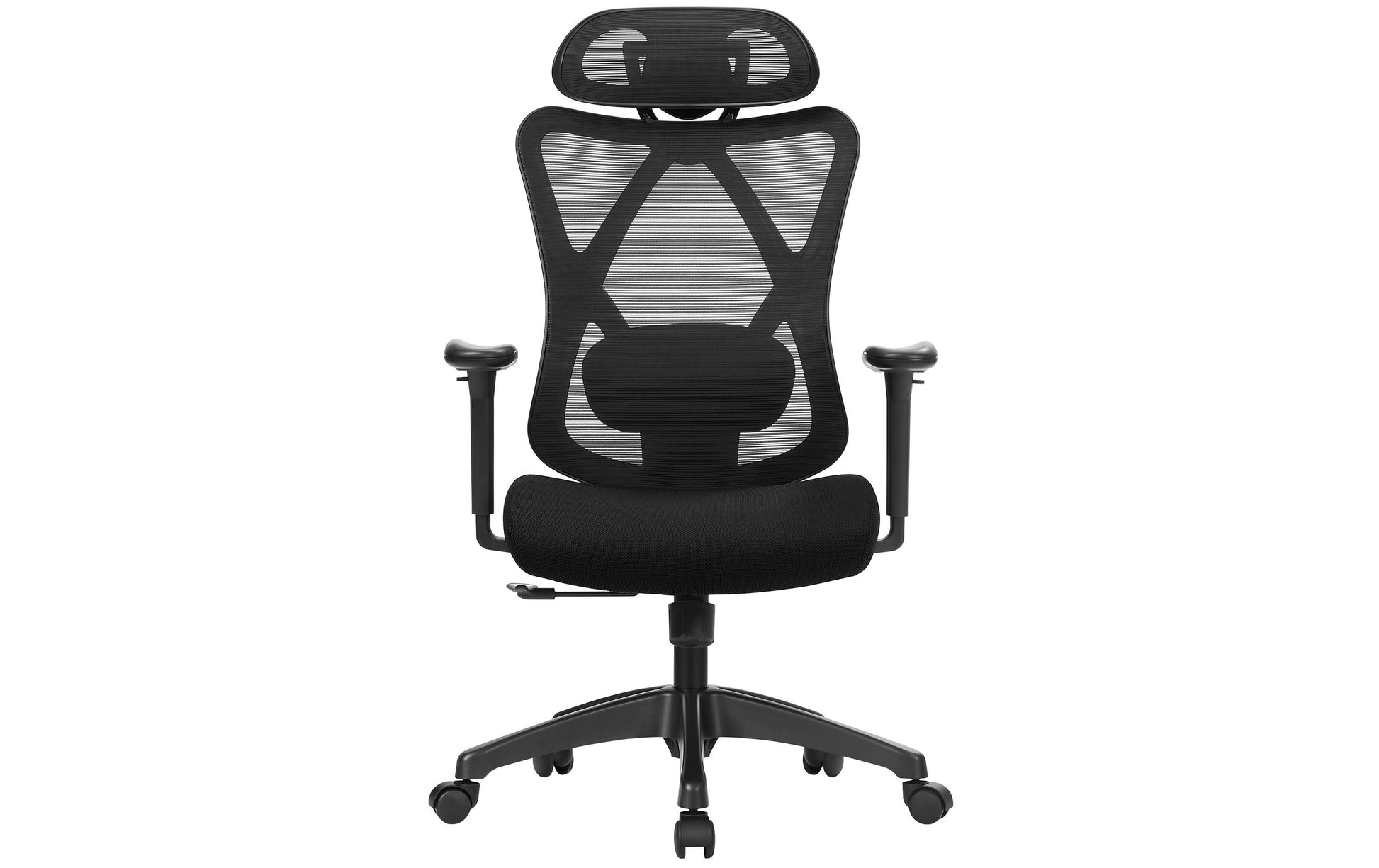 Songmics Bürostuhl – Sitzhöhe 45–54 cm, 150 kg, Schwarz