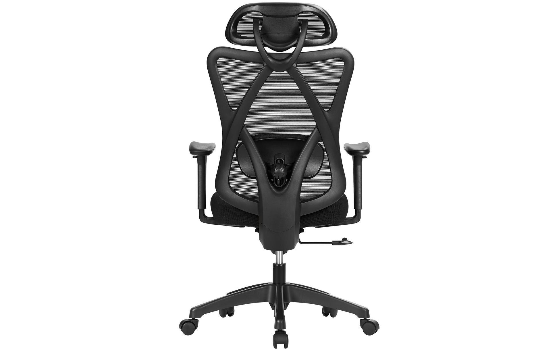 Songmics Bürostuhl – Sitzhöhe 45–54 cm, 150 kg, Schwarz