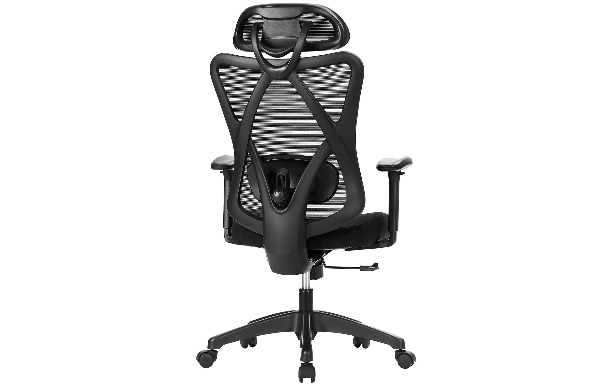 Songmics Bürostuhl – Sitzhöhe 45–54 cm, 150 kg, Schwarz