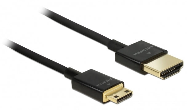 DeLOCK HDMI-Kabel, Mini HDMI, Schwarz, 84777, 1 Stück