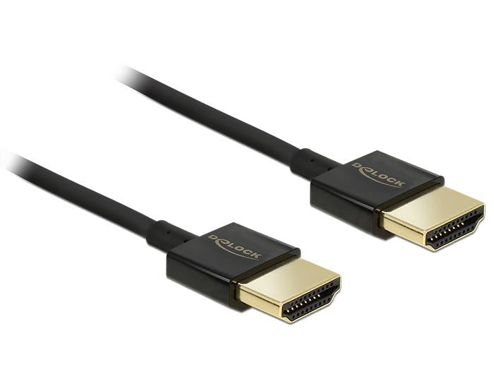 DeLOCK HDMI-Kabel, Schwarz, 1 Stück