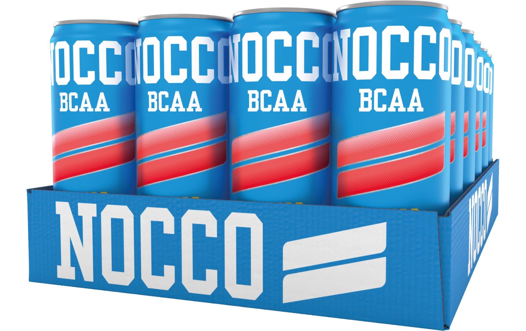 NOCCO Energiegetränk BCAA Mango mit Koffein – 24 × 3,3 dl
