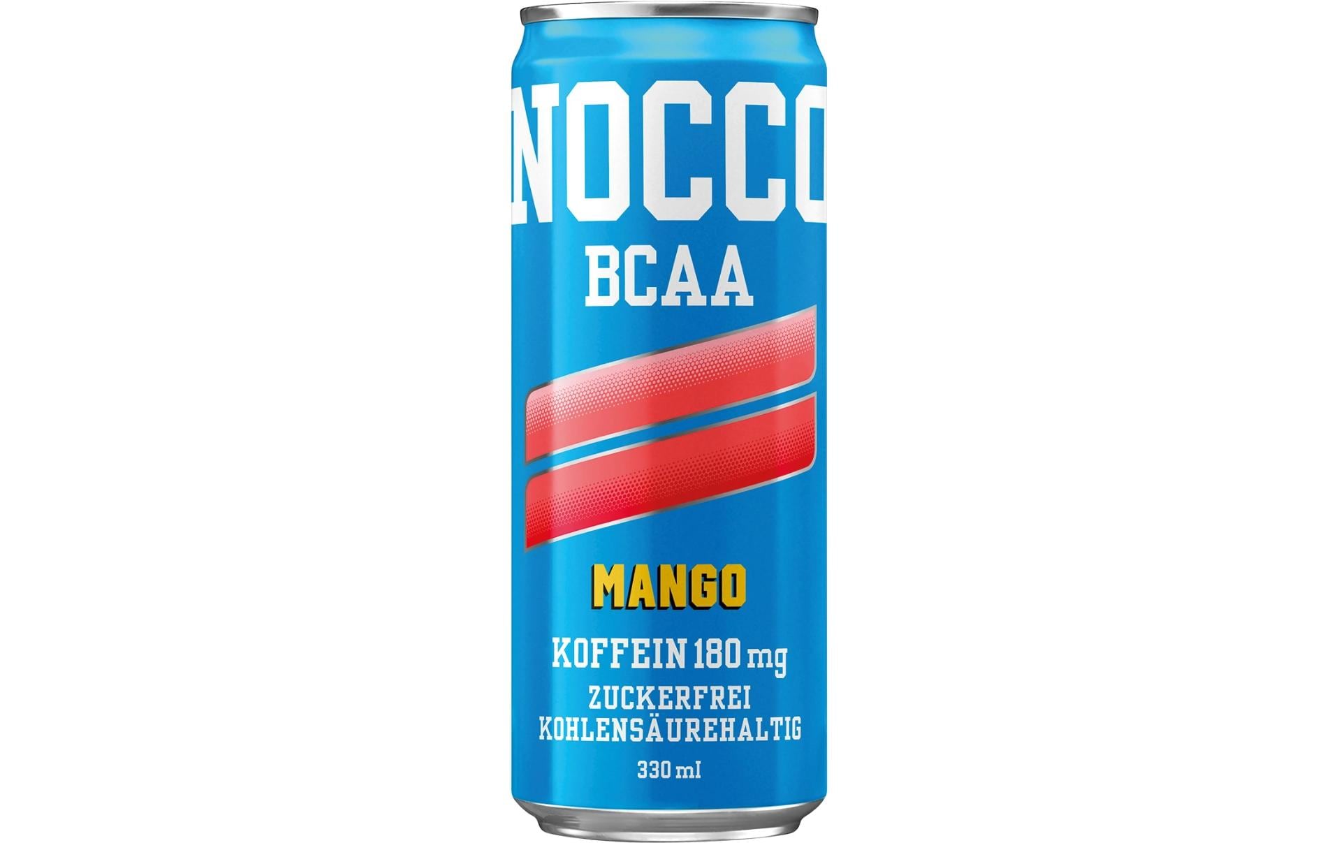 NOCCO Energiegetränk BCAA Mango mit Koffein – 24 × 3,3 dl