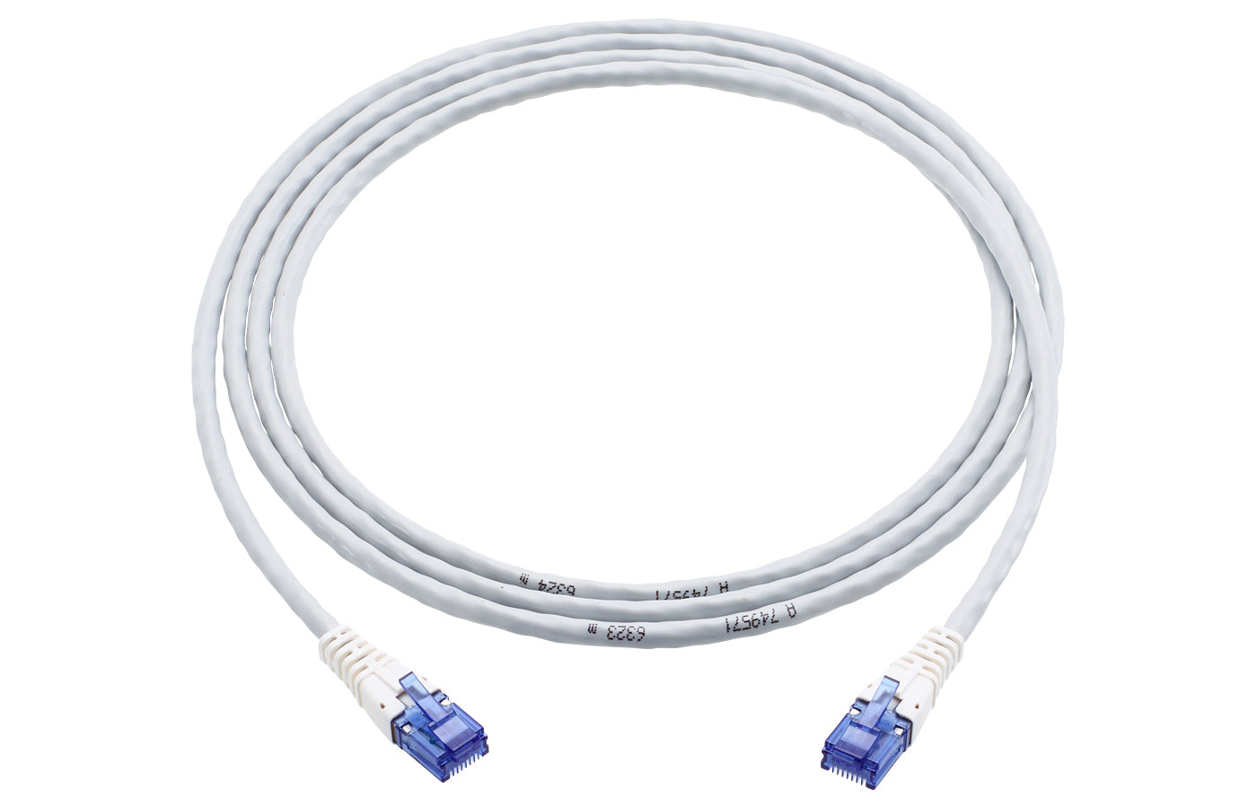 R&M Patchkabel – Cat 6 U/UTP, 5 m, Grau, LSZH, RJ-45–RJ-45