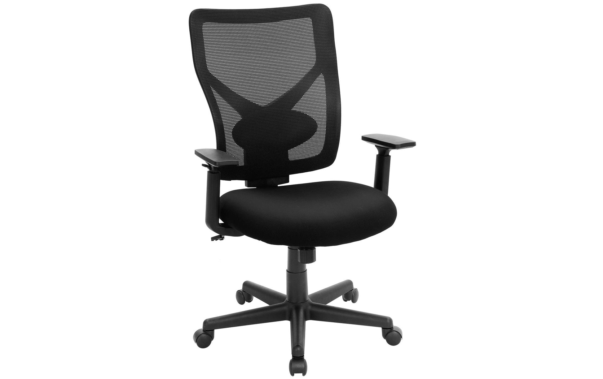 Songmics Konferenzstuhl Yuna – Sitzhöhe 45–57 cm, 120 kg, Schwarz