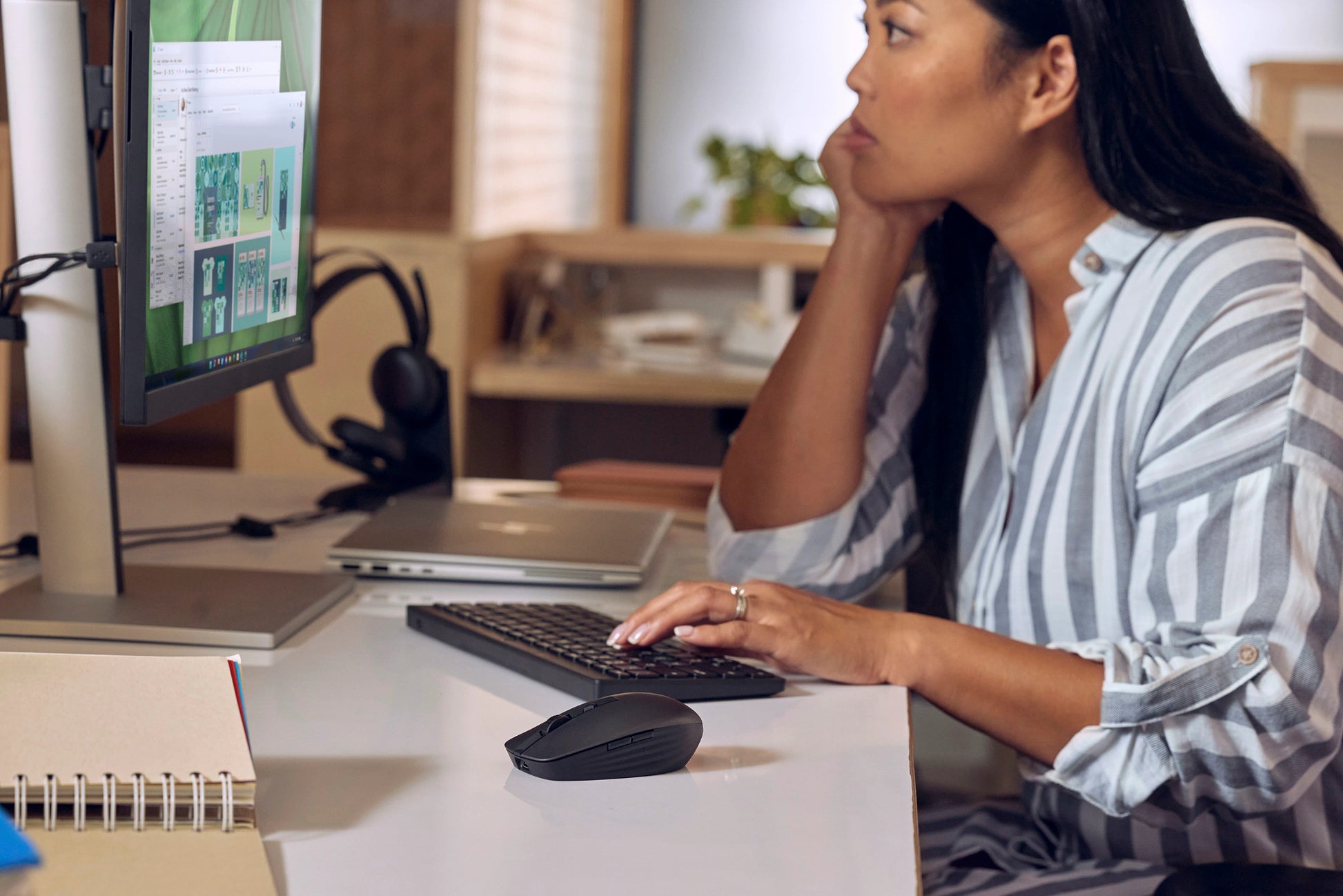 HP 355 Compact Multi Nordic – Kompakte Tastatur – Mechanisch – Bluetooth 5,2 – Ohne Ziffernblock – Schwarz