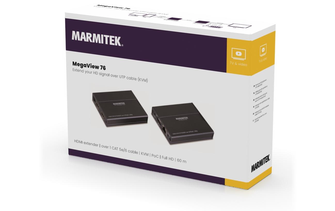 Marmitek Megaview 76 – HDMI-Extender, Full HD, bis 60 m