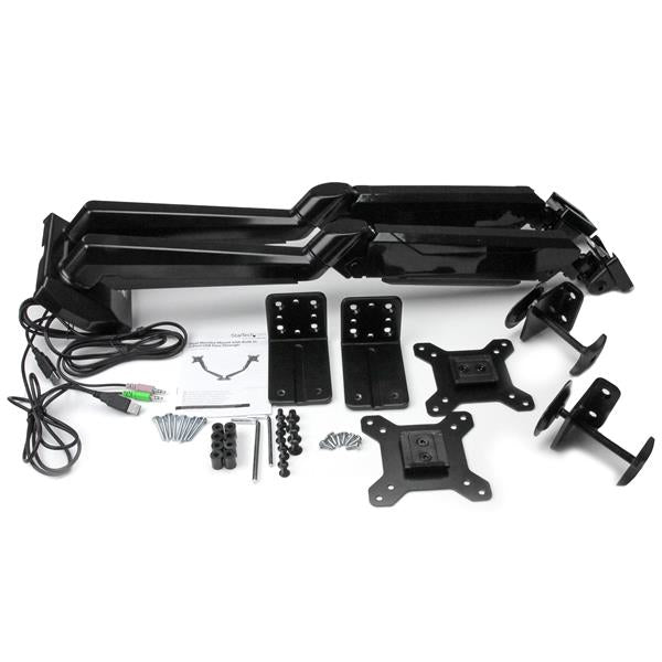 StarTech.com Monitorarm Tischhalterung – Klemme/Durchführung – 2 Monitore – 12–30" – bis 8 kg/Monitor