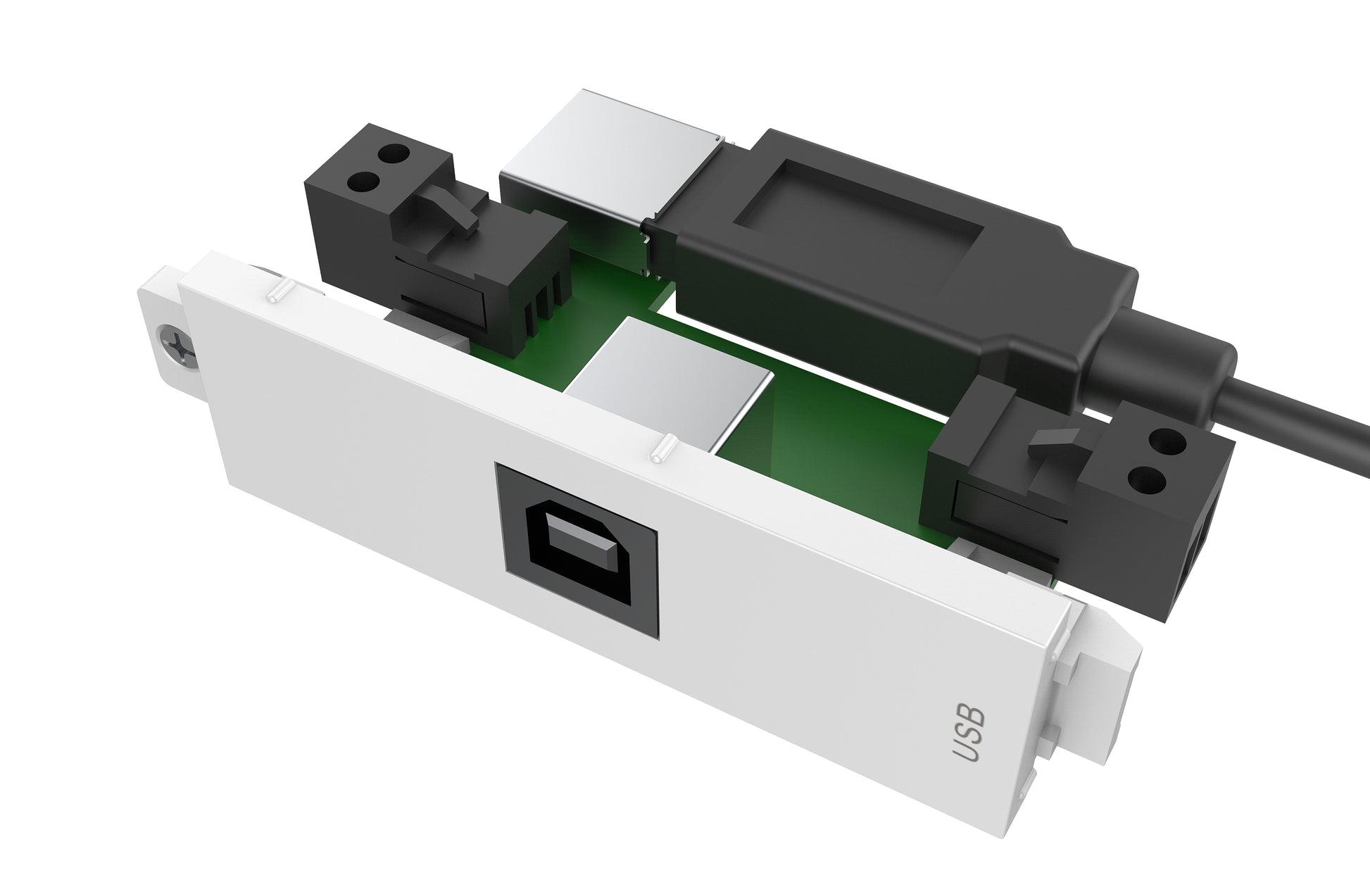 Vision USB-Adapter (Buchse) – Weiss