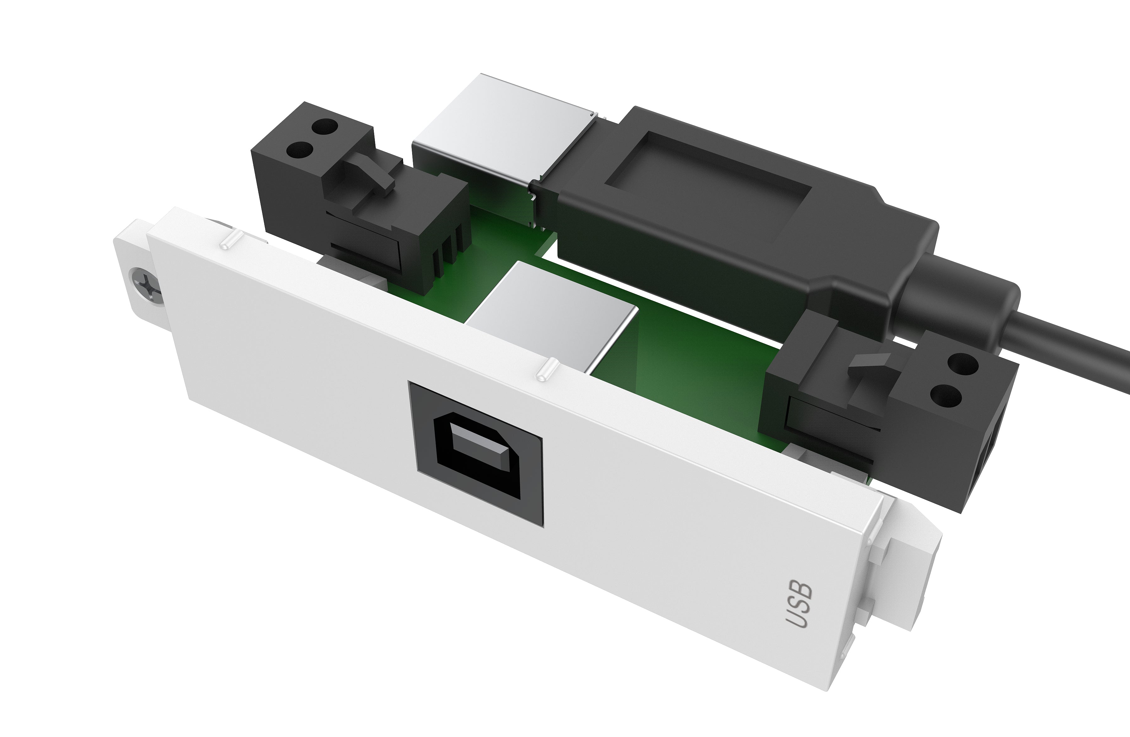 Vision USB-Adapter (Buchse) – Weiss