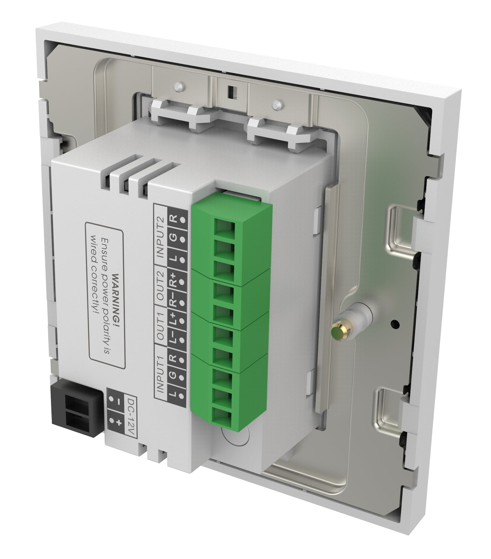 Vision TC3 – Stereo-Vollverstärker, 2×25 W (8 Ω), L/R Ein/Aus, DC 12 V, Weiss