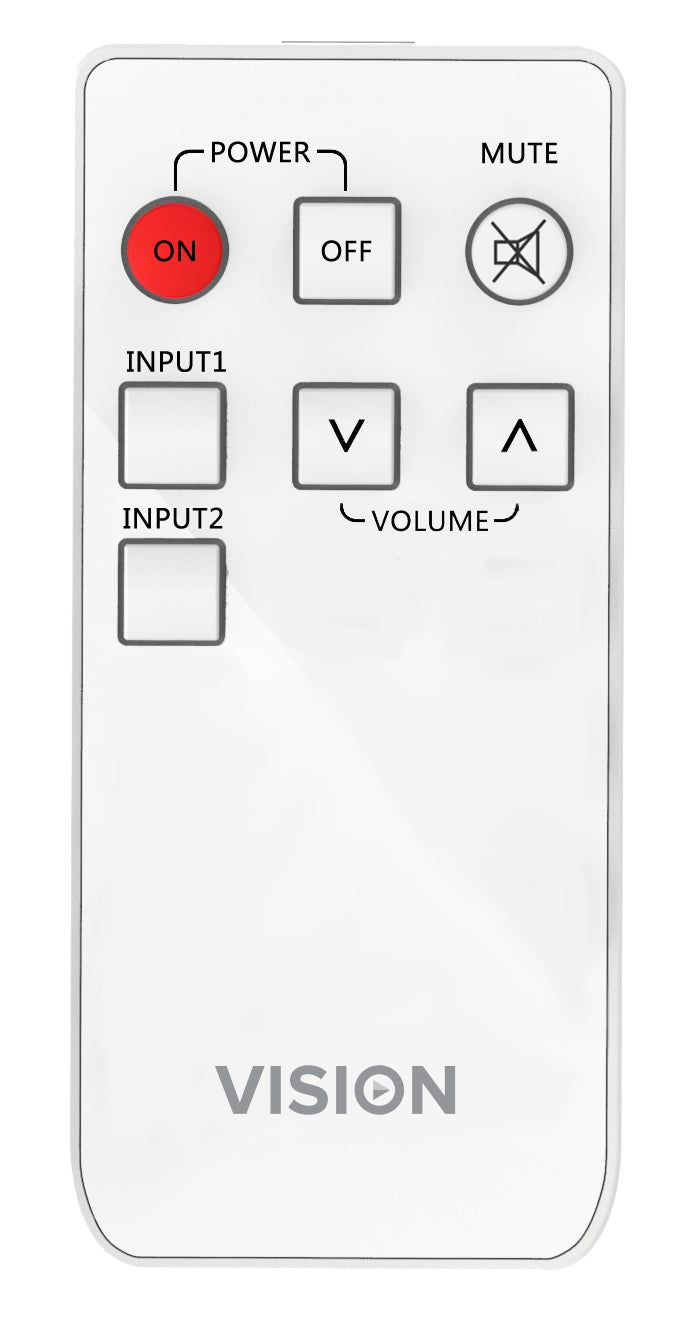 Vision TC3-AMP – Stereo-Vollverstärker, 2×25 W (8 Ω), 2× L/R Ein-/Ausgänge, Weiss