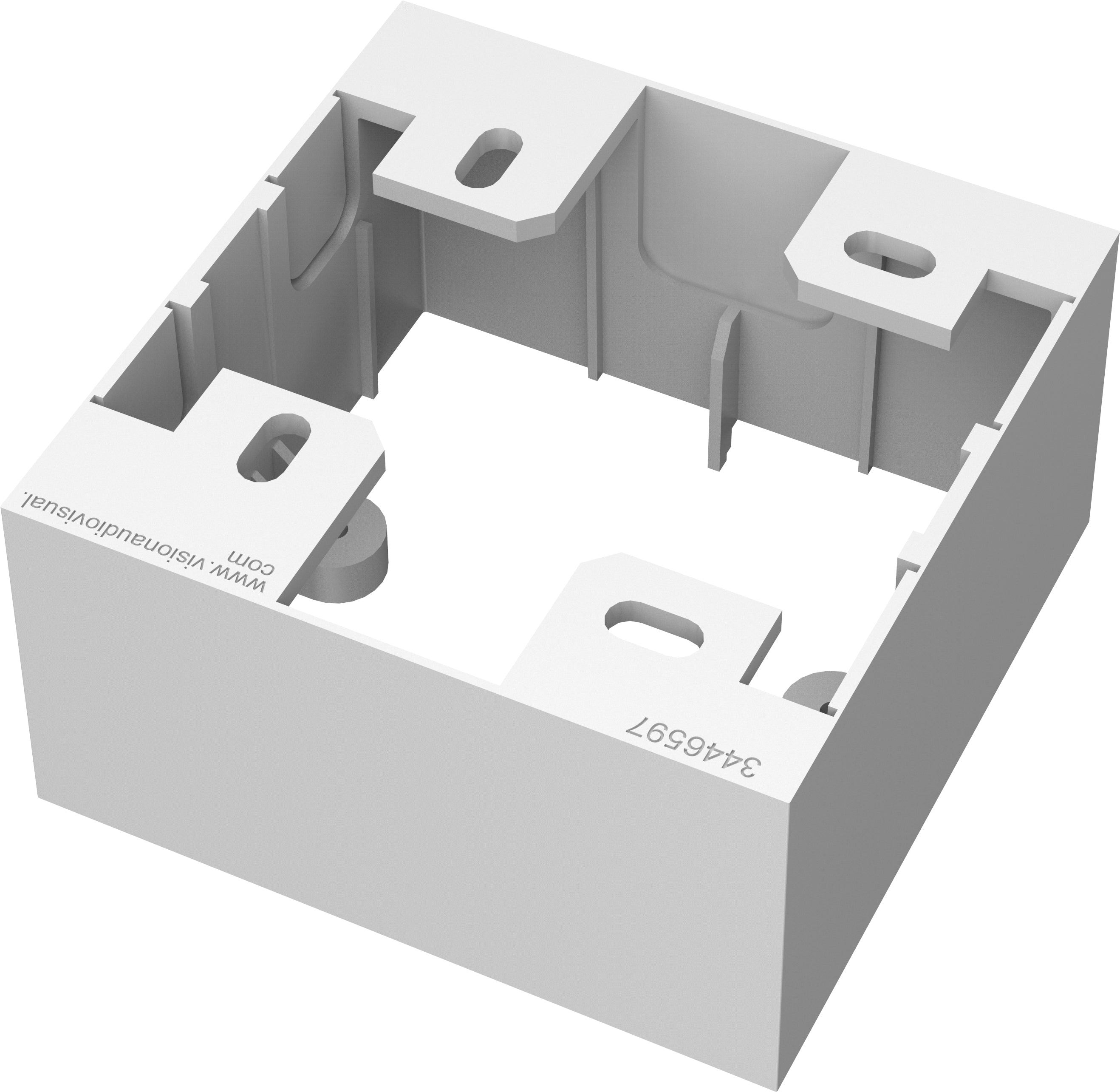 Vision Aufputz-Box 86×86×45 mm – weiss