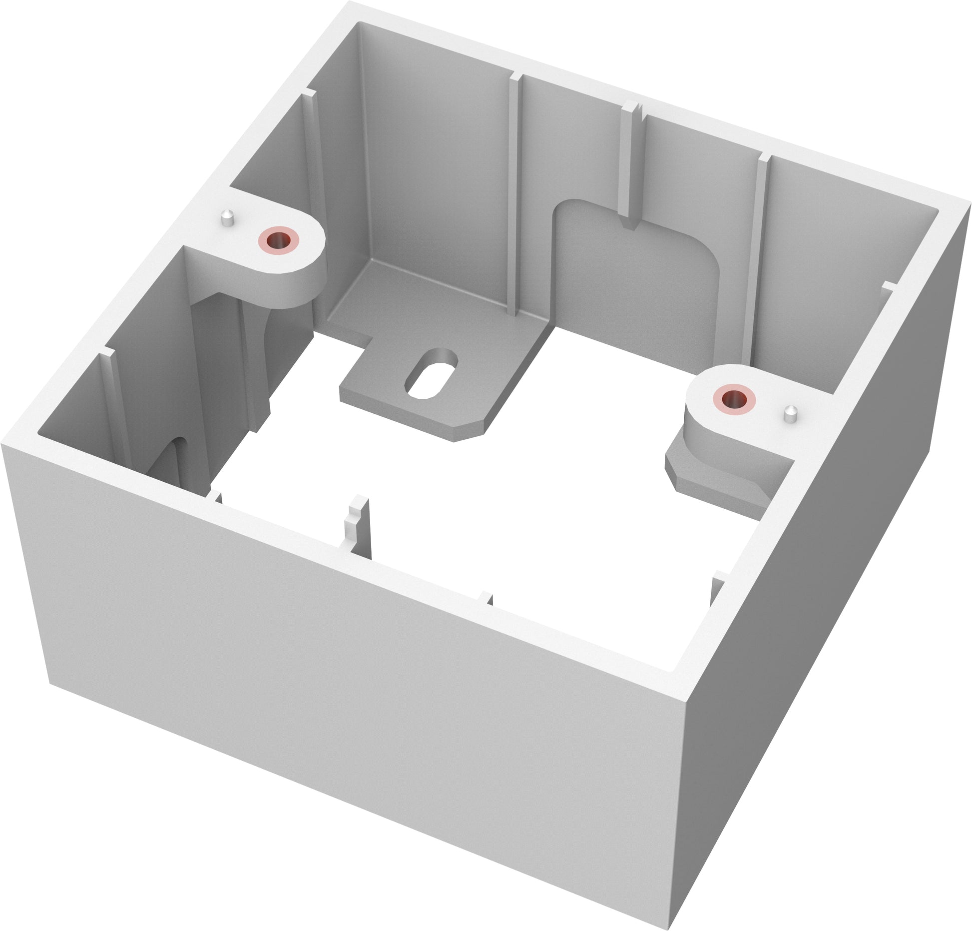 Vision Aufputz-Box 86×86×45 mm – weiss
