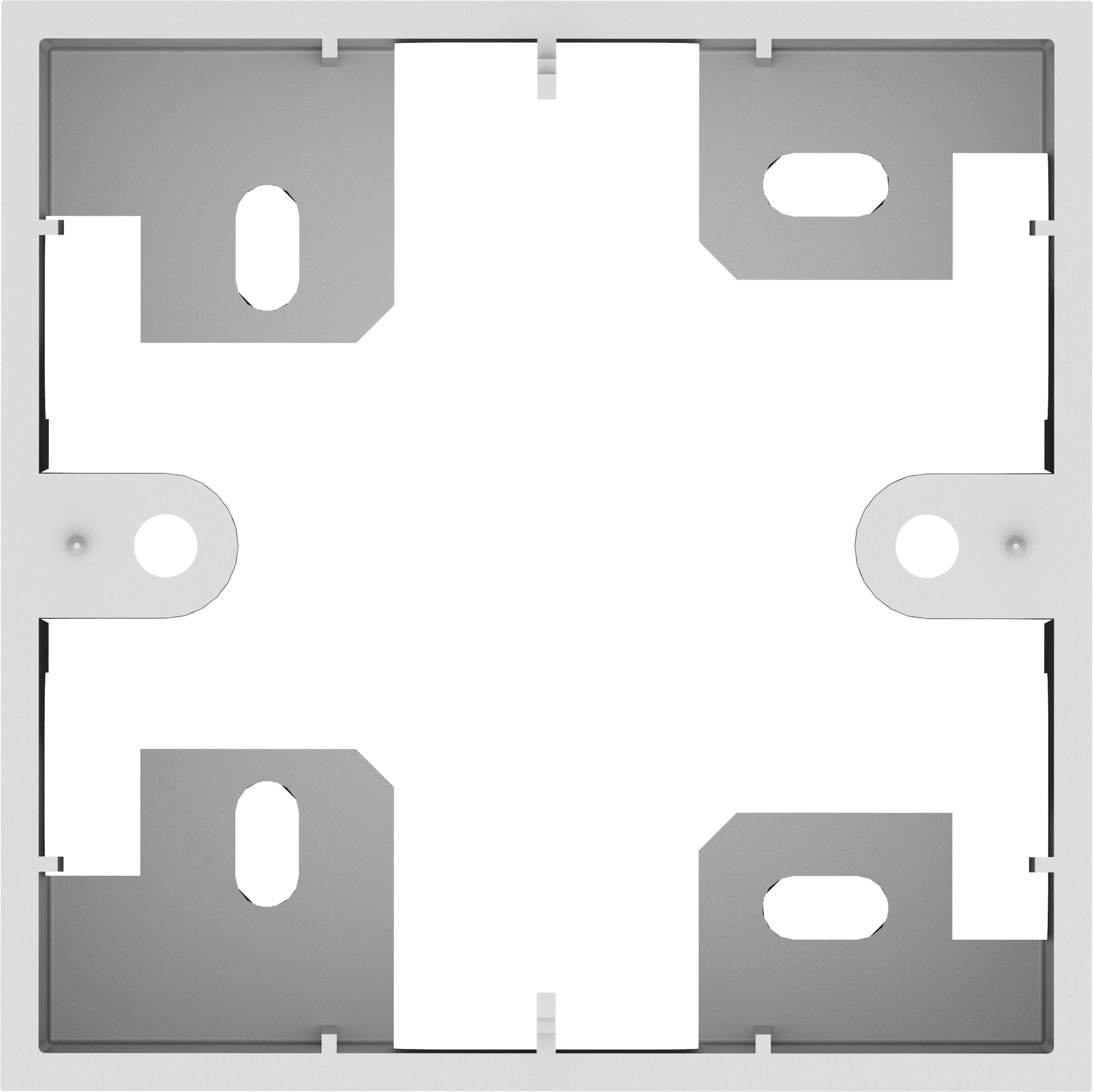 Vision Aufputz-Box 86×86×45 mm – weiss