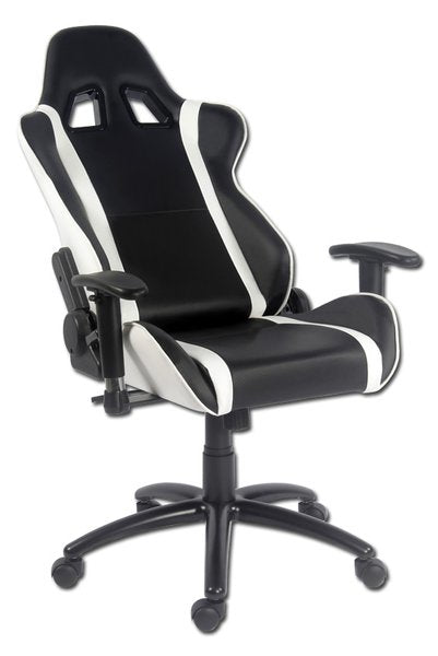 LC-Power Konferenzstuhl LC-GC-2 – 66×66×132 cm, schwarz/weiss