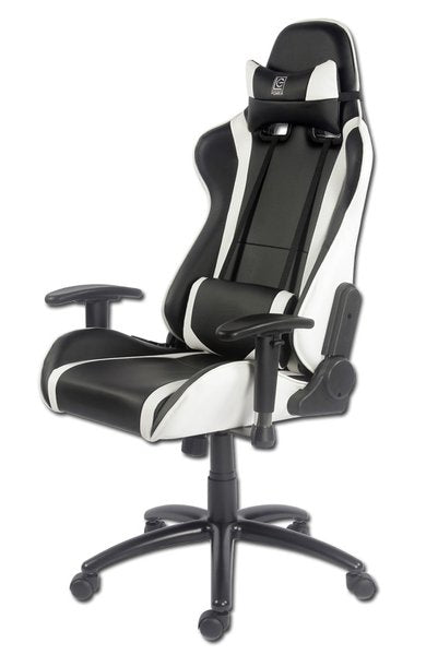 LC-Power Konferenzstuhl LC-GC-2 – 66×66×132 cm, schwarz/weiss