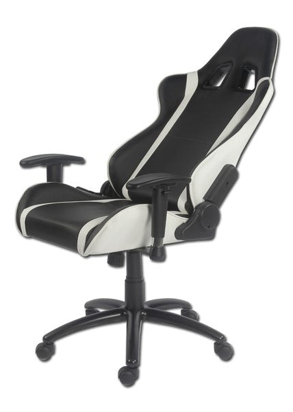 LC-Power Konferenzstuhl LC-GC-2 – 66×66×132 cm, schwarz/weiss