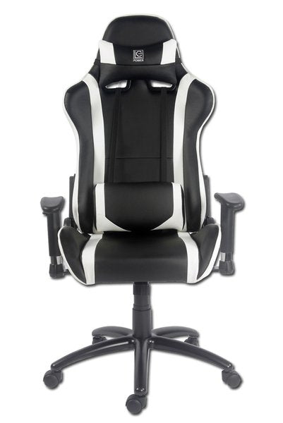 LC-Power Konferenzstuhl LC-GC-2 – 66×66×132 cm, schwarz/weiss