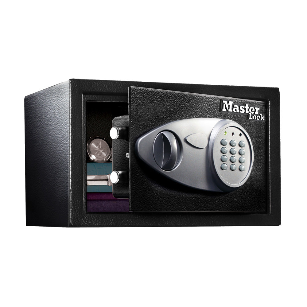 Master Lock Tresor X055ML – Elektronikschloss – 16,4 l – Schwarz