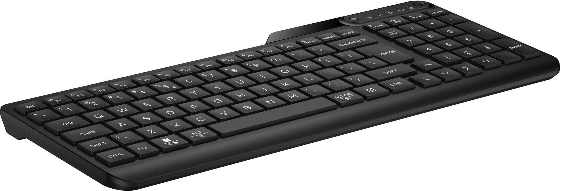 HP 475 Dual-Mode Wireless Tastatur – 100% – Membran – Bluetooth & 2,4 GHz – Schwarz