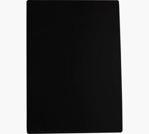 Exacompta Tischkreidetafel DIN A5 (148 × 210 mm) – Schieferoptik (HIPS-Polystyrol), Schwarz – Hoch/Quer