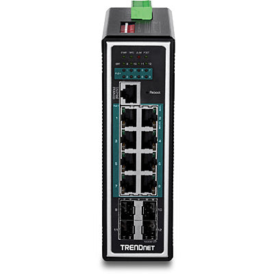 TRENDnet TI-PG1284i – Managed Switch – 8×GbE, 4×SFP, L2+, PoE+ 240 W