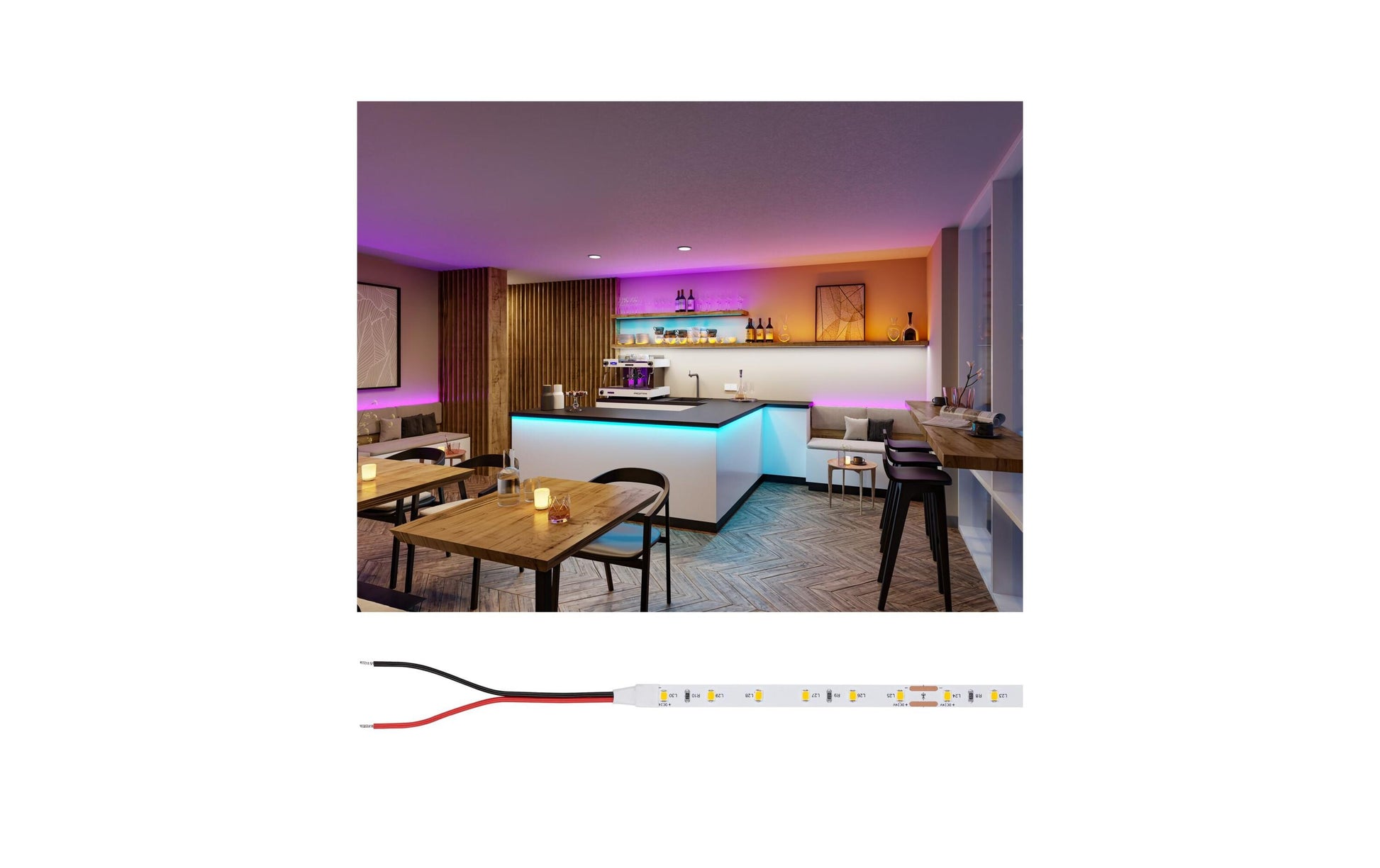 Paulmann LED-Strip 5 m – Eisblau, 1500 lm, 20 W – IP20 – 1 Stk.