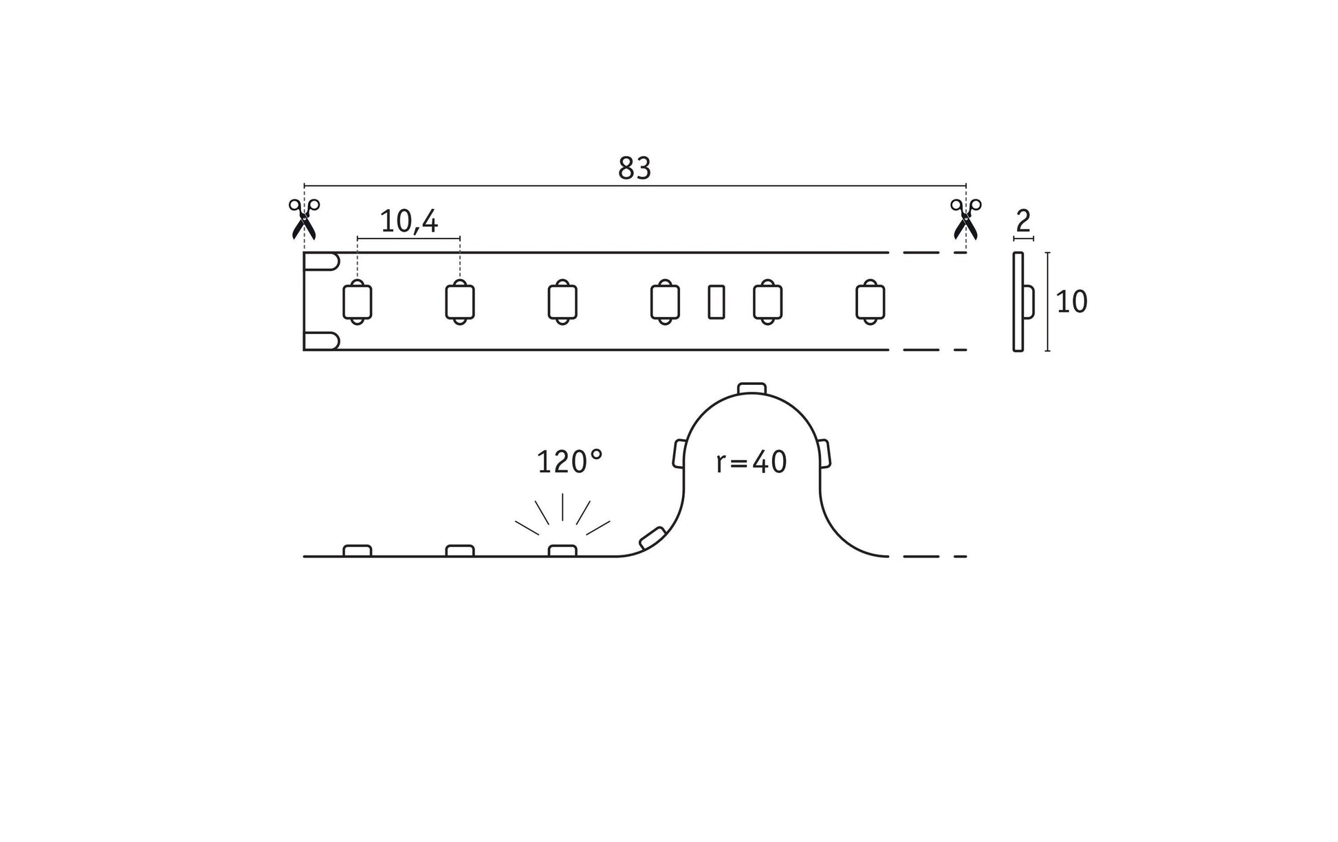 Paulmann LED-Strip Silver ProLED – 5 m, 3750 lm, 23 W, 6500 K, dimmbar, weiss, ohne Netzteil