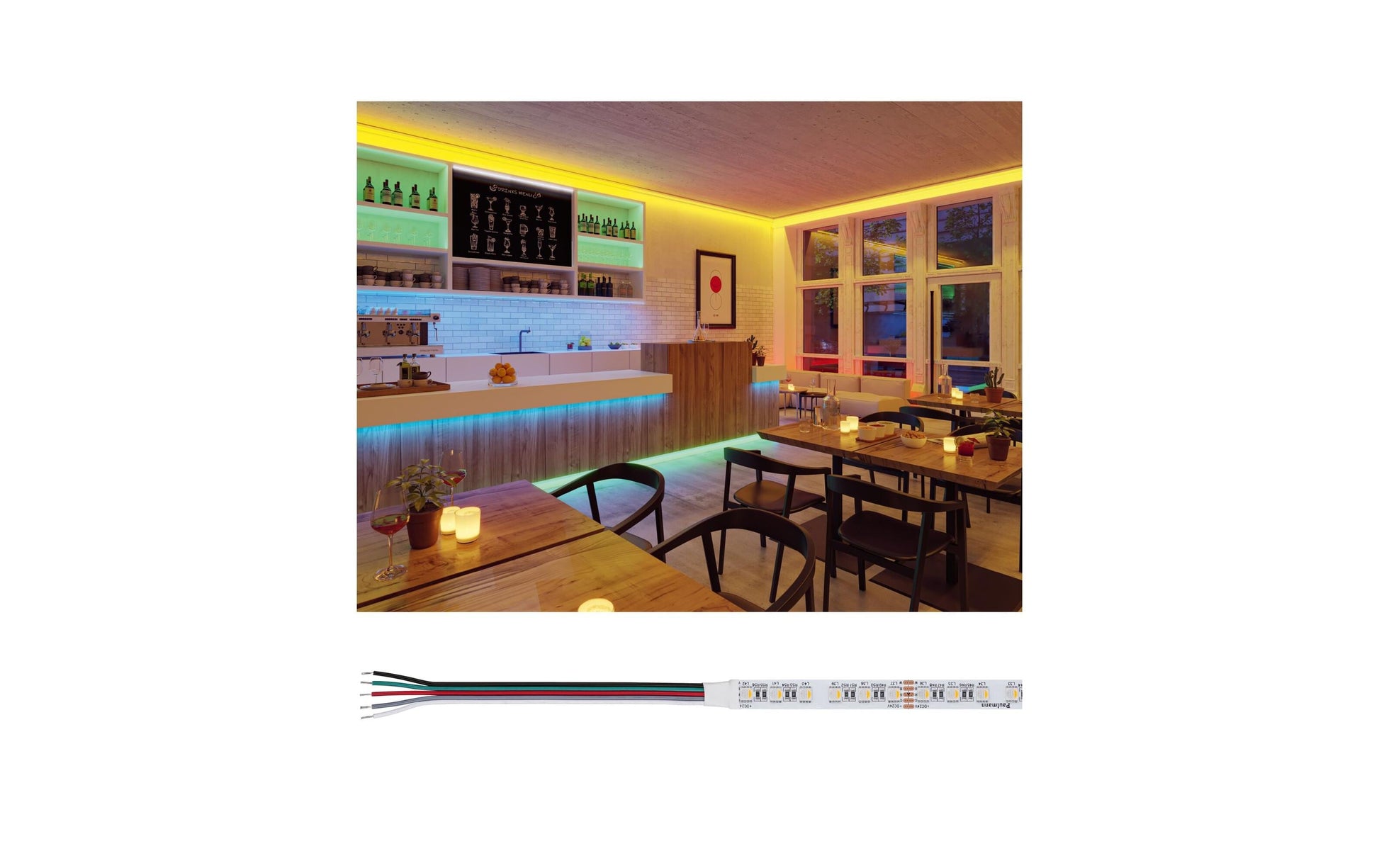 Paulmann LED-Strip Silver ProLED – 5 m, 3500 lm, 121 W, RGBW, dimmbar, weiss