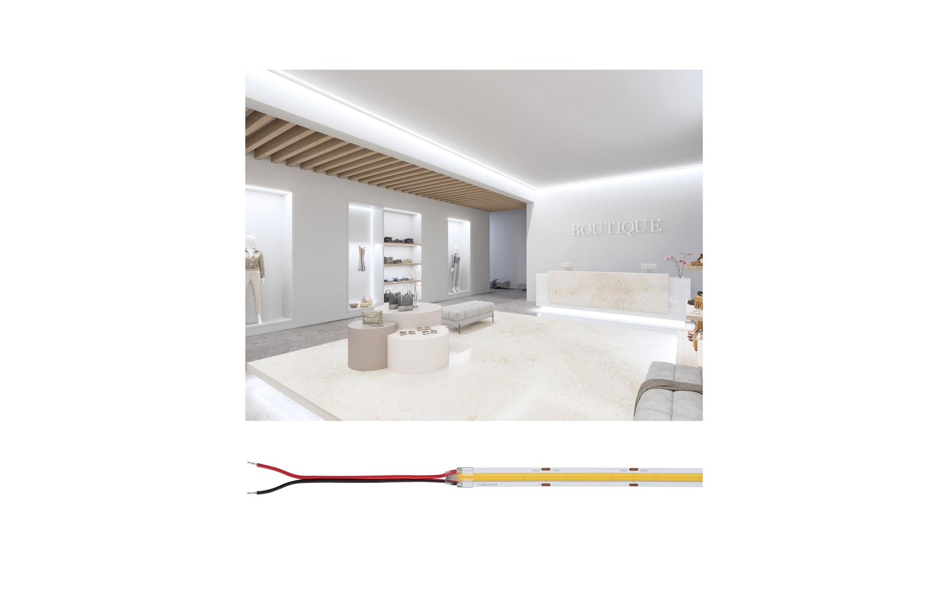 Paulmann LED-Strip 76031 – 5 m, 7000 lm, 65 W, 4000 K, dimmbar, weiss