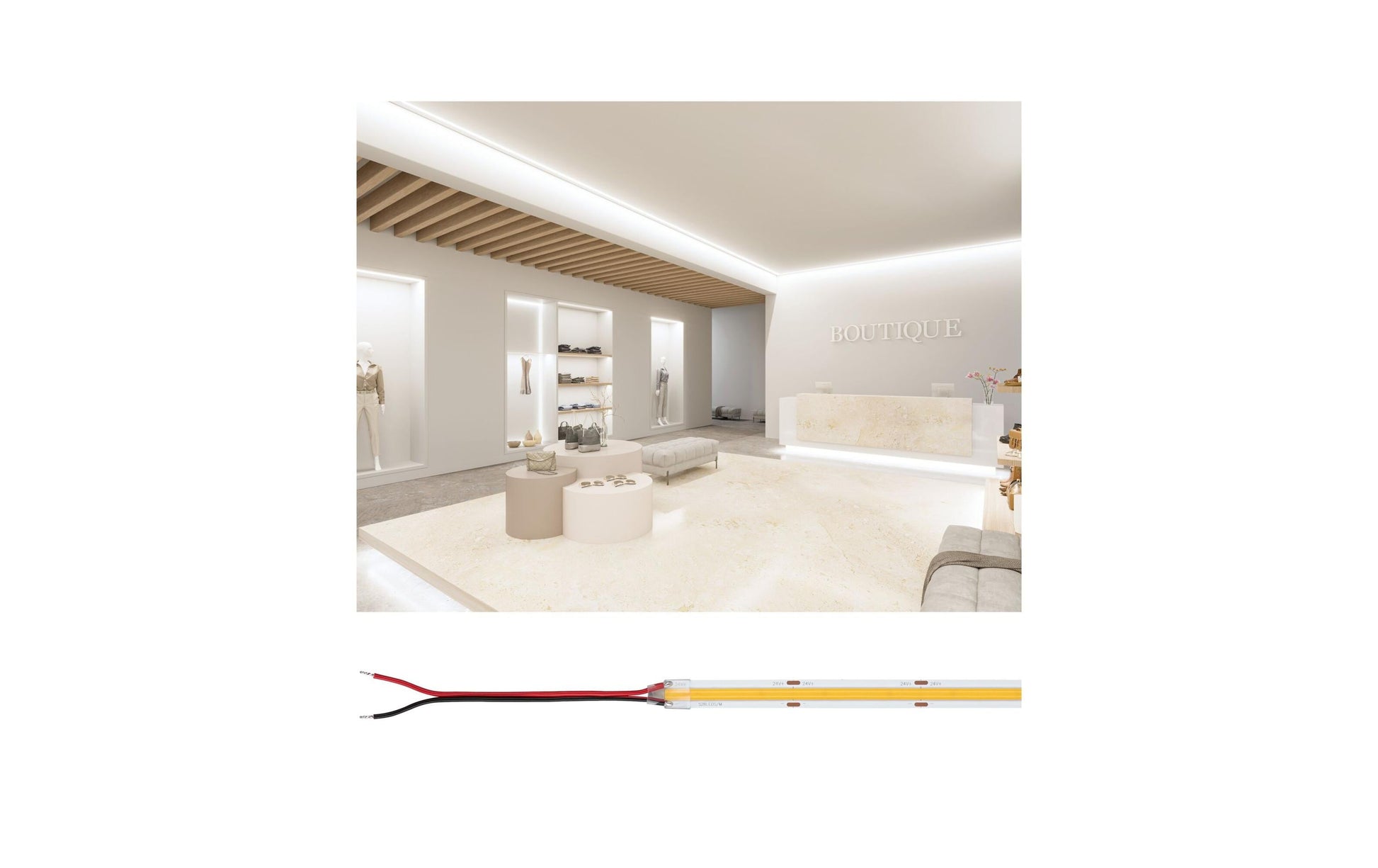 Paulmann LED-Strip – 5 m, 6350 lm, 68 W, 2700 K (warmweiss), dimmbar, weiss, 24 V