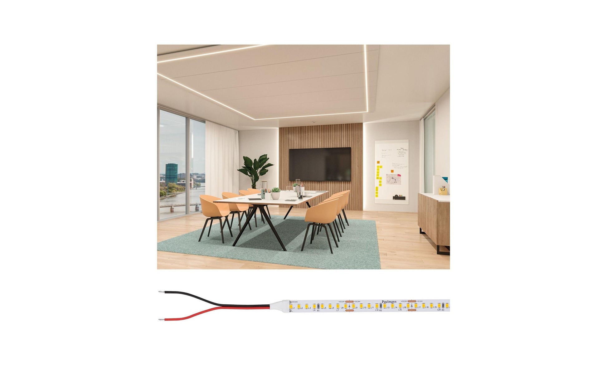 Paulmann LED-Strip Gold ProLED P150 930 – 5 m, 7500 lm, 62 W, 3000 K, dimmbar, weiss