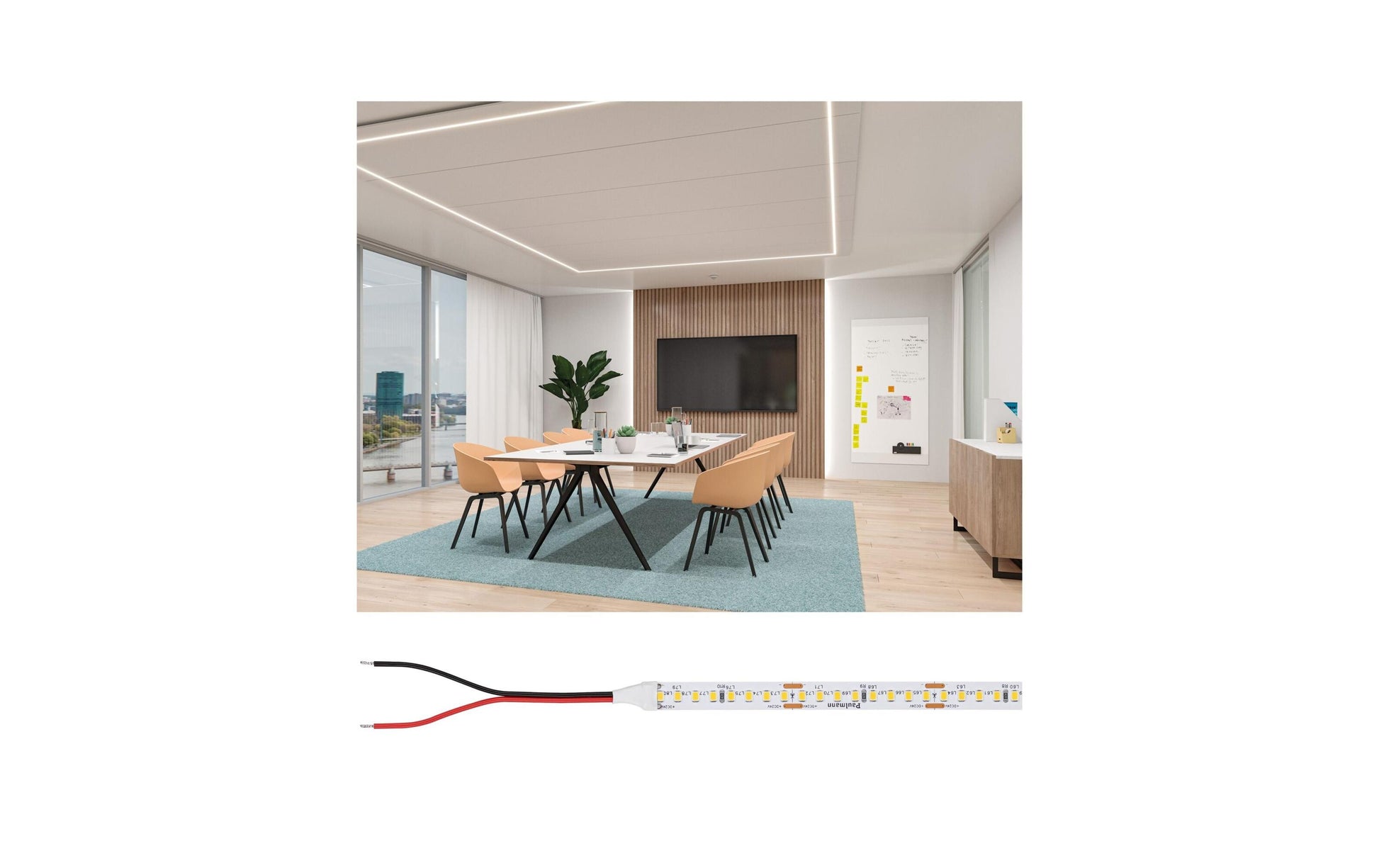 Paulmann LED-Strip 5 m – Neutralweiss 4000 K, 8000 lm, 62 W, dimmbar – IP20 – Weiss