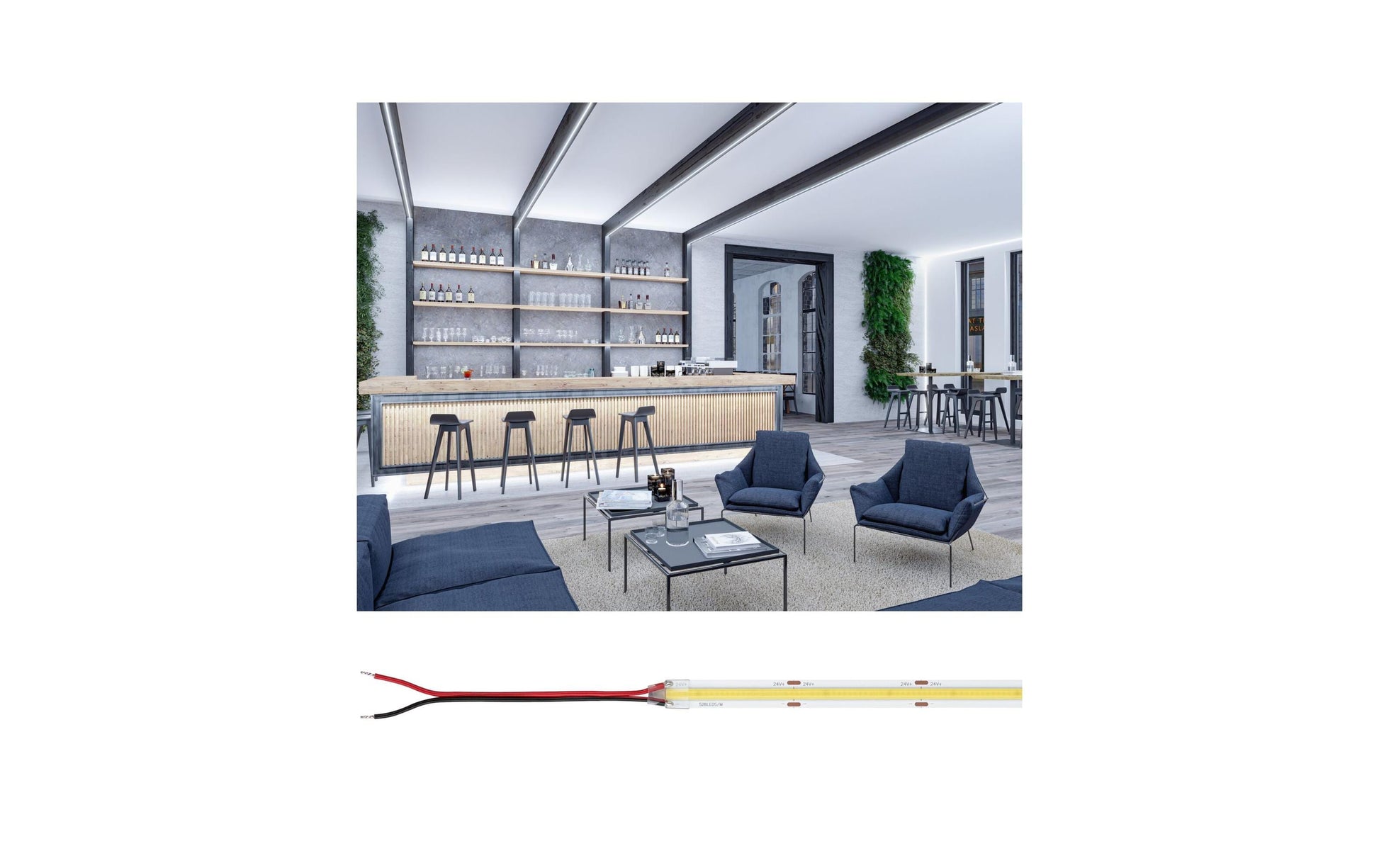 Paulmann LED-Strip – 5 m, 7000 lm, 68 W, 6500 K, dimmbar, weiss
