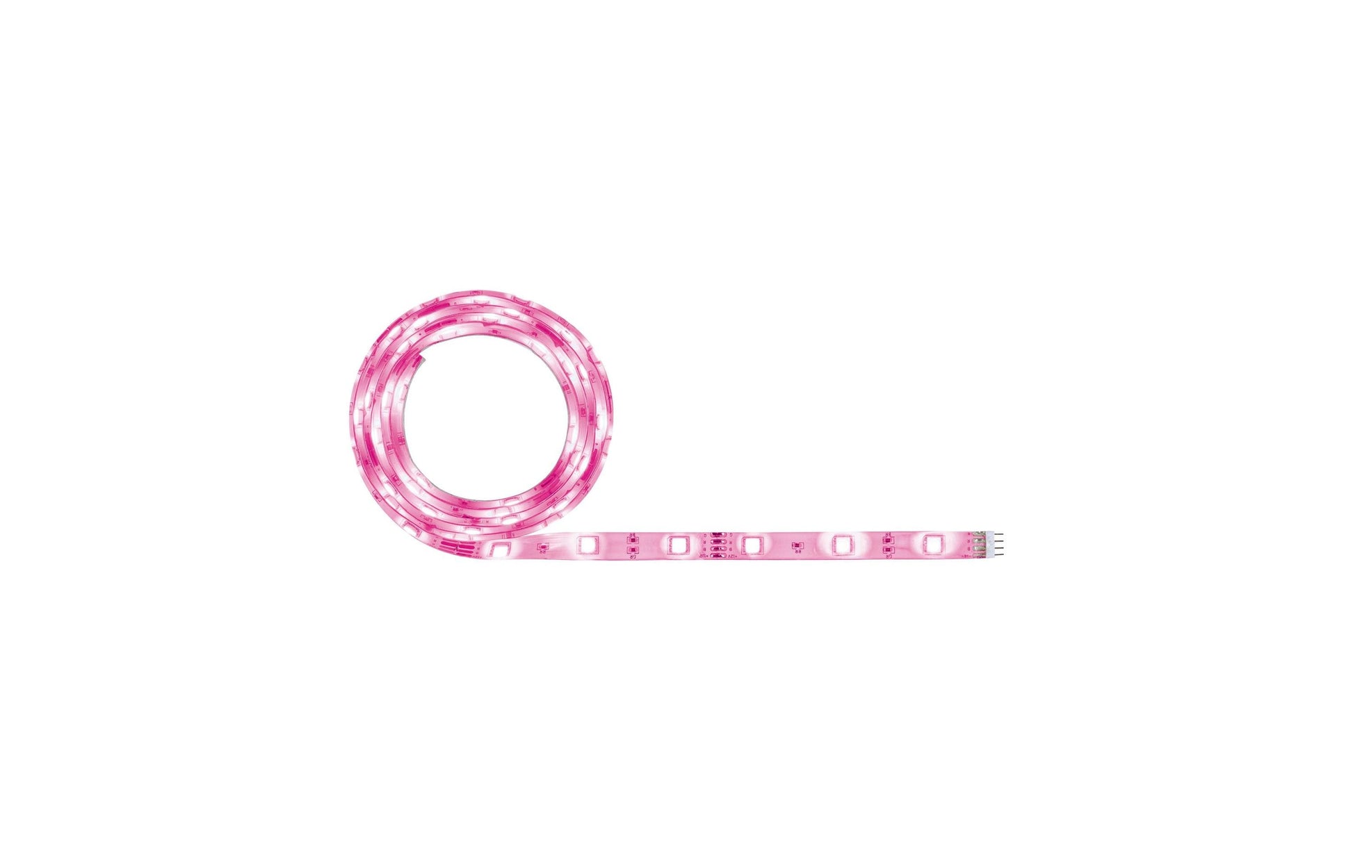 Paulmann LED-Strip – Komplettset, 1,5 m, 168 lm, 12,5 W, RGB, dimmbar, weiss, Netzteil, Fernbedienung