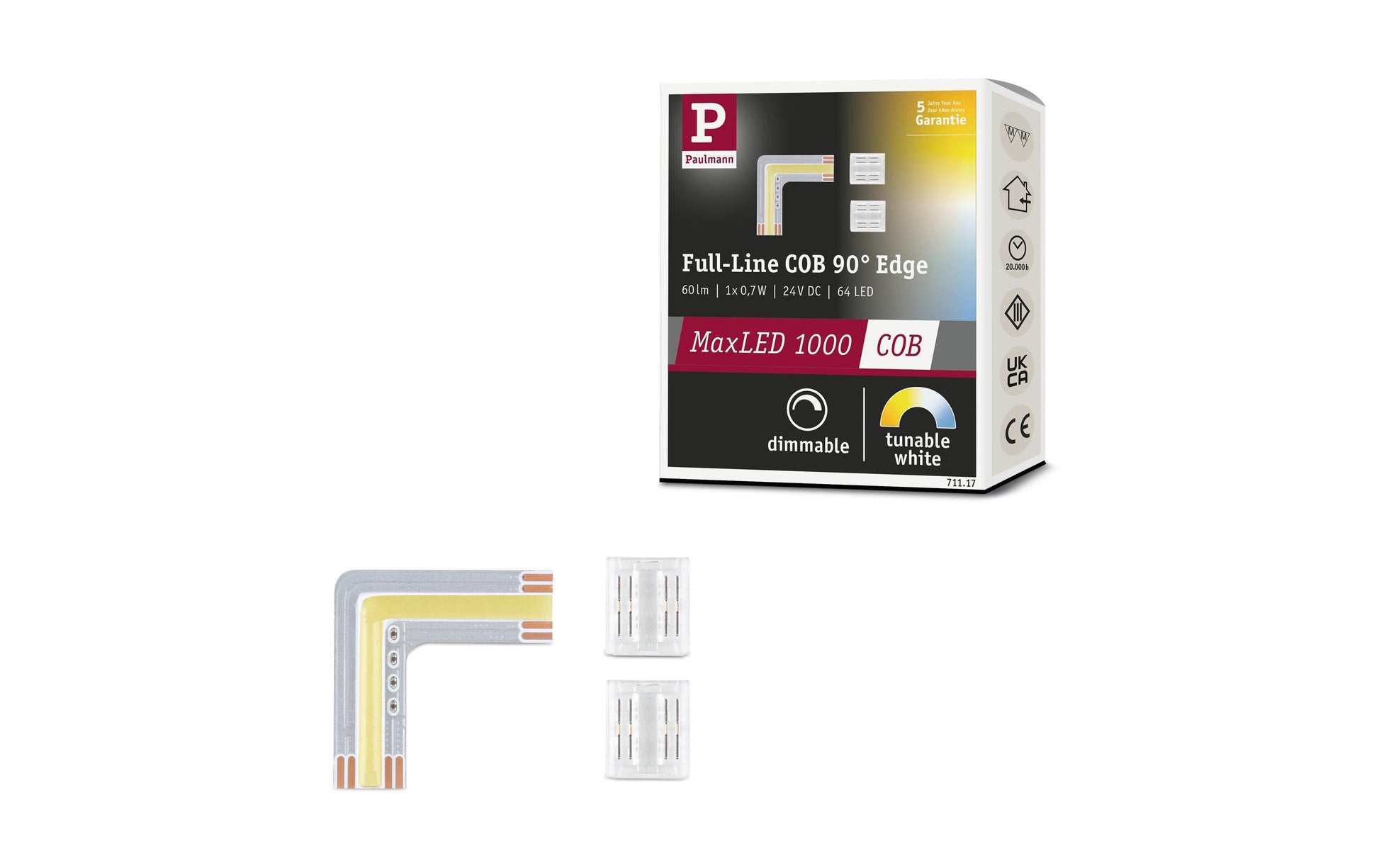 Paulmann LED-Strip – 2700–6500 K (Tunable White), dimmbar – IP20 – Silber, Kunststoff – MaxLED 1000