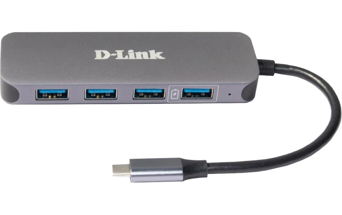 D-Link DUB-2340 USB-Hub – USB-C, 4× USB-A, 1× USB-C, 60 W PD, für Windows/Mac/ChromeOS