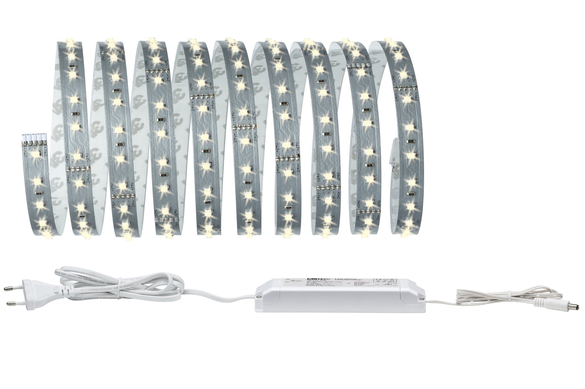 Paulmann LED-Strip MaxLED 500 – Set, 3 m, 1650 lm, 20 W, 2700 K, dimmbar, weiss, ohne Netzteil