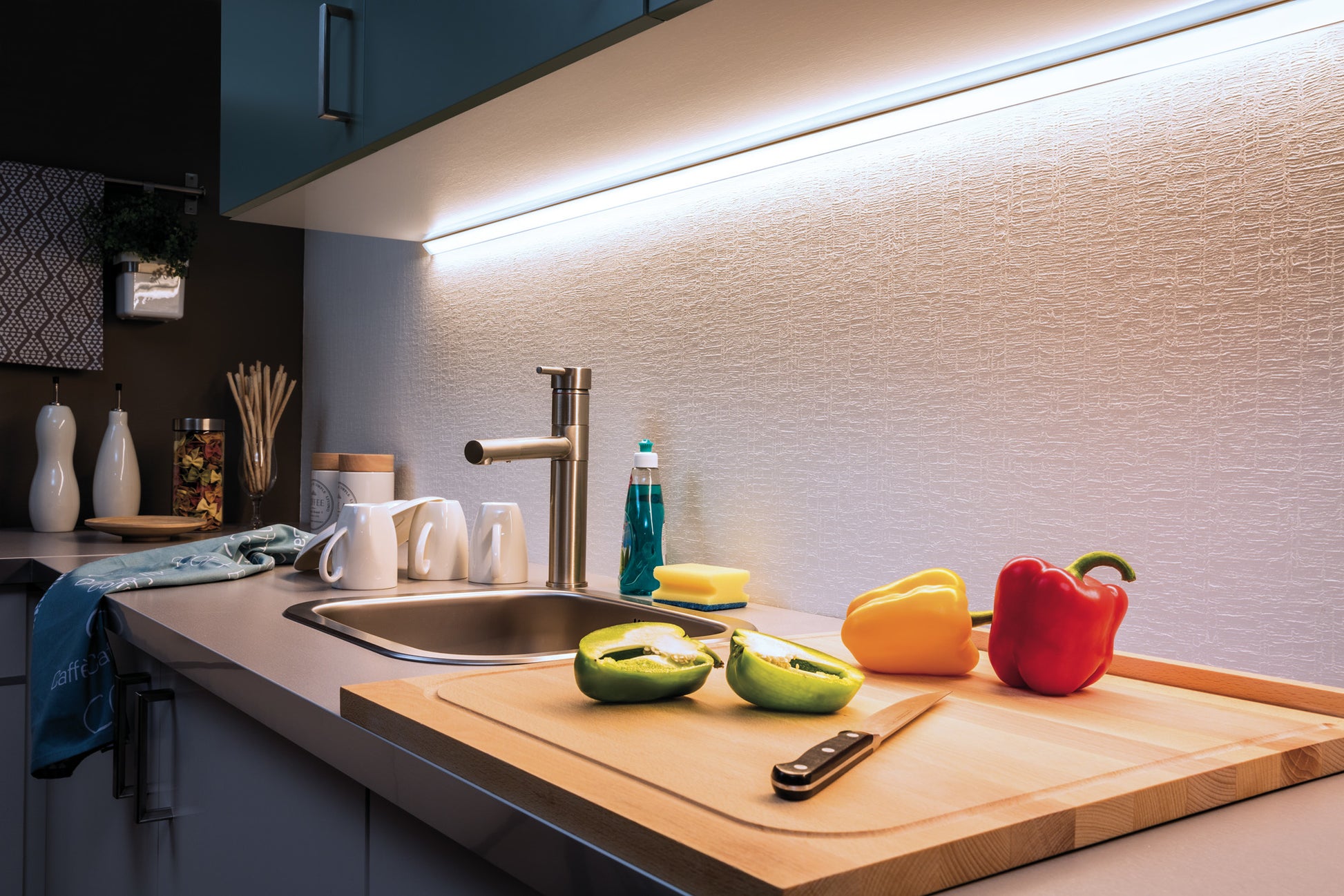 Paulmann LED-Strip MaxLED 1000 – 3 m, 3300 lm, 34 W, 6500 K, dimmbar, weiss, inkl. Netzteil