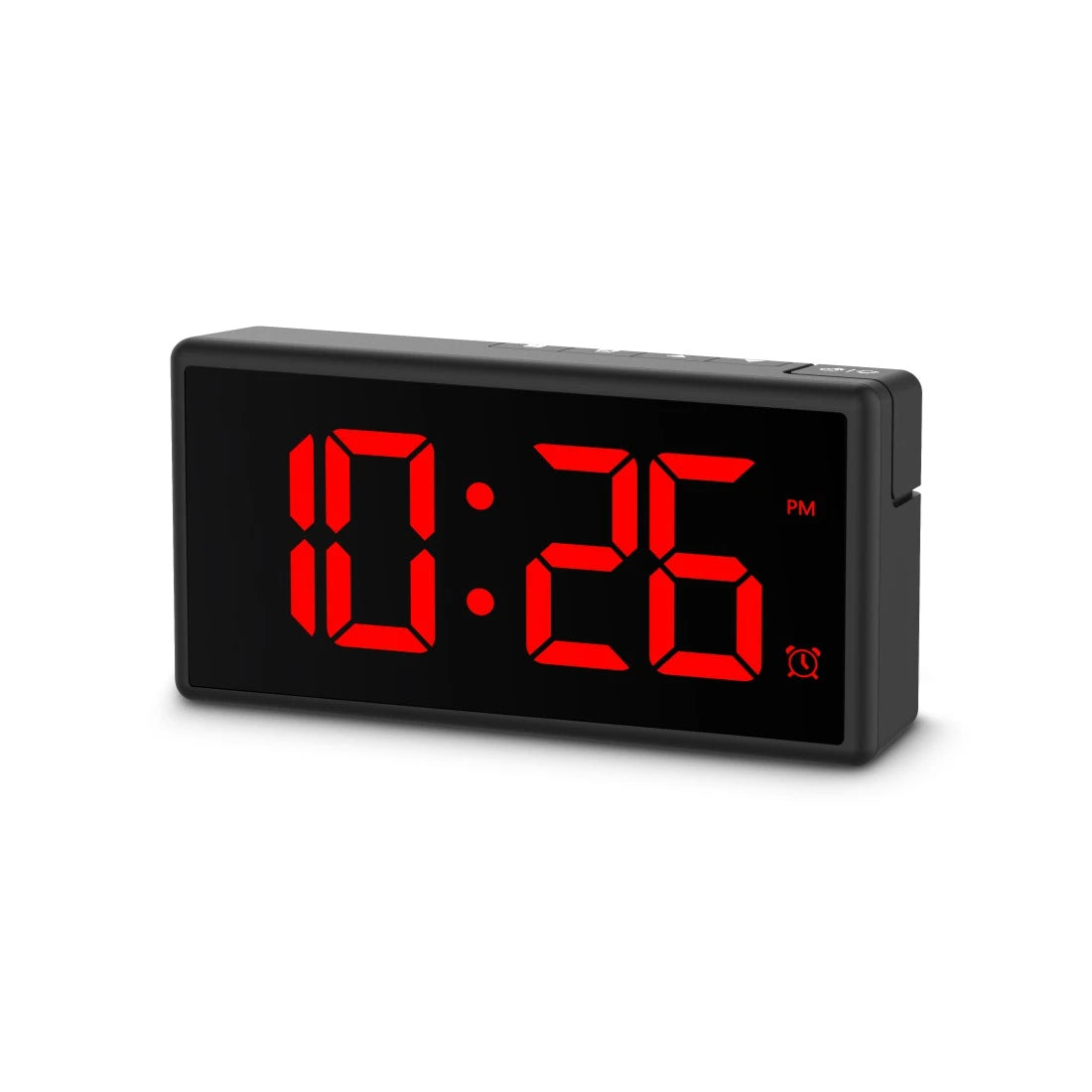 Hama Digitalwecker – Snooze, USB, 15 × 7,5 × 3,4 cm, Schwarz