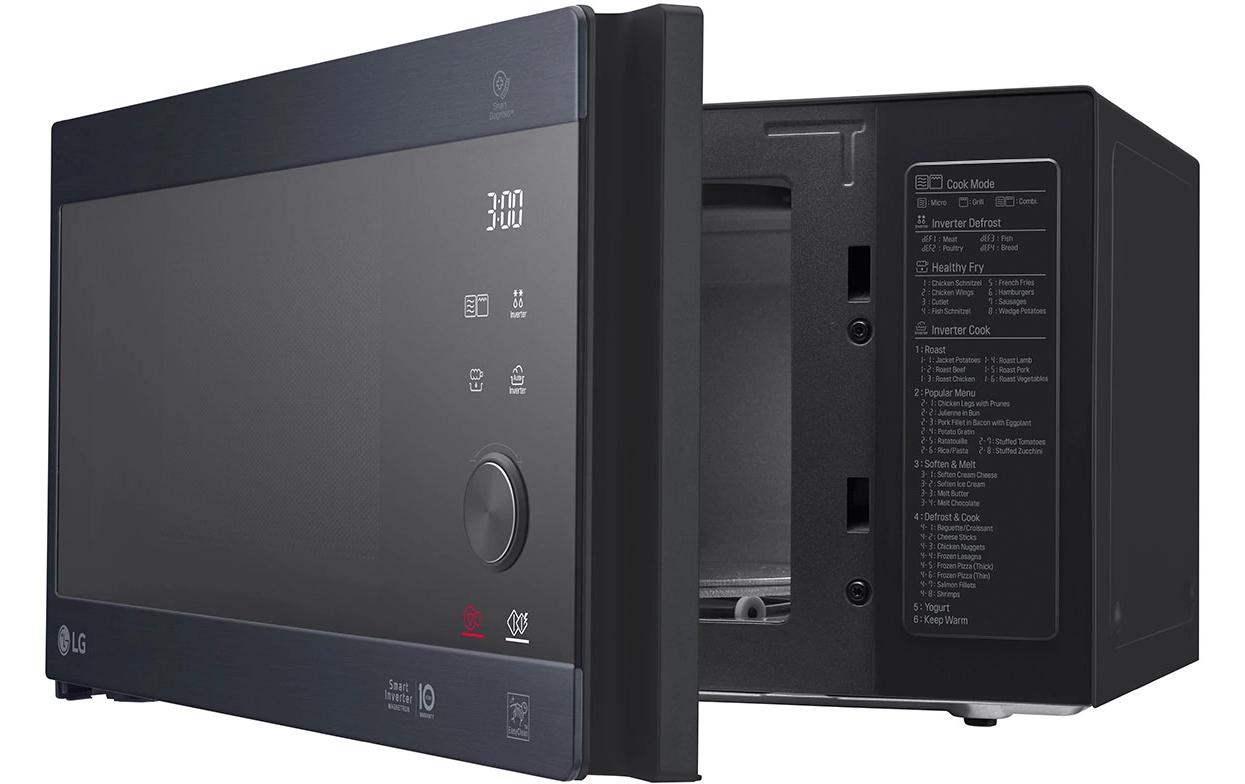 LG Grill-Mikrowelle MH6565CPBW – 25 l, Grill & Inverter, 1000 W – Schwarz